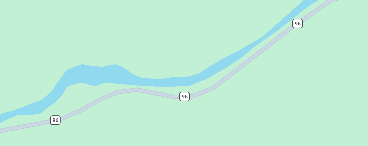 South Platte river map section